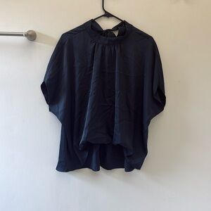Elegant Navy Blue Women's Blouse